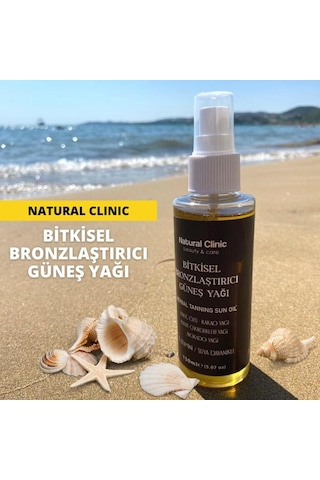 Natural Clinic Bitkisel Bronzlaştırıcı Güneş Yağı 150 ML
