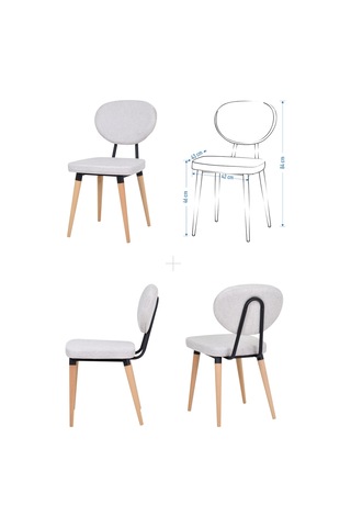 Vilinze Akdeniz Sandalye Avanos Ahşap Mdf Mutfak Masası Takımı - 70x140 Cm