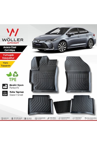 Toyota Corolla Paspas 2019 2025 Arası Uyumlu 3d Havuzlu Paspas Toyota Corolla Paspas 2019 2025 Arası Uyumlu 3d Havuzlu Paspas