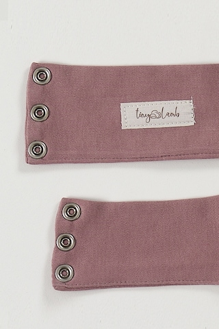 Tinylamb Bebek Bodysuit Mürdüm Renk Uzatma Aparatı 2 Adet Kısa Ve Uzun %100 Pamuk 9.5mm Çıtçıtlı Mürdüm