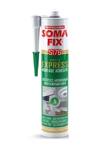 24 Adet 310 Ml Somafix Beyaz Express Montaj Yapıştırıcı Beyaz