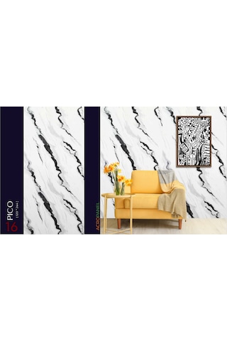 Mermer Görünümlü Pvc Duvar Paneli 120 X 244 Cm Pıco