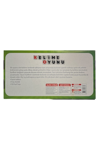 Kelime Oyunu Kutu Oyunu Eğlenceli, Hızlı Ve Zeka Geliştirici