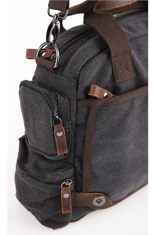 ÇÇS 31352 Kanvas Omuz Askılı Evrak Çantası Siyah