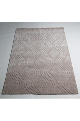Çam Halı Emboss Jr10 Krem Modern Desen Yeni Zellanda Yünü Ve Visk 130X190 Krem