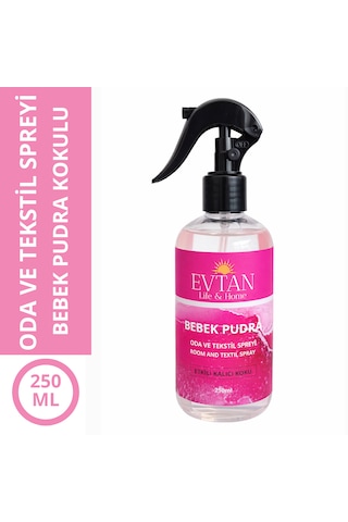 Evtan Life&home Bebek Pudrası Kokulu Oda Ve Tekstil Spreyi Oda Kokusu Room Spray 250 Ml Bebek Pudrası