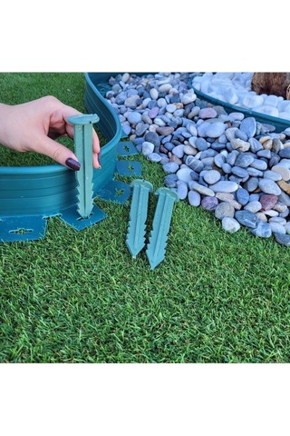 Garden Moda Çim Ayırıcı 25 M Yeşil Çim Sınırlayıcı Taş Toprak Ayıracı Çim Ayracı Çim Ayırıcı Bariyeri Çok Renkli