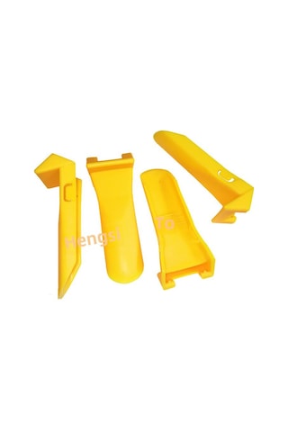 Geeksen Oto Lastik Montaj Aleti Kancaları Koruyucu Kılıfı - 4'lü Set, Sağlam Plastik, Dik Açı Sarı Güçlendirilmiş Tip, Lastik Bakımı İçin Pratik Ve Dayanıklı Aksesuar