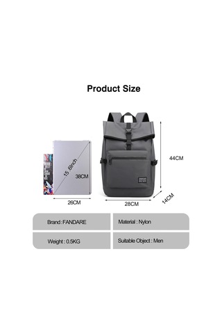 Sırt Çantası, Erkek Dizüstü Bilgisayar Sırt Çantası, Okul Sırt Gri