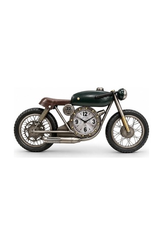 Özel Üretim Tarz Saat Salon Aksesuarı Nostaljik Obje Motosiklet Tasarımlı Metal Duvar Saati