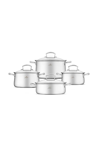Jumbo 500.01.01.2370 Flame 4 Parça Tencere Seti