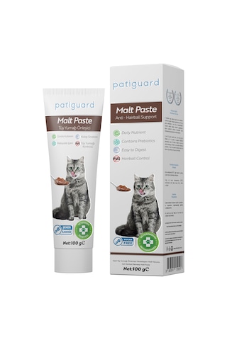 Patiguard Malt Paste Tüm Kediler İçin Tüy Yumağı Önleyici Antihairball 100 G