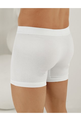 Şahinler 6 Lı Paket Likralı Boxer Beyaz Me031