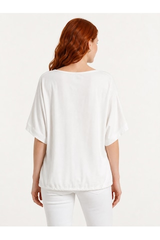 Neden Tekstil Kadın Baskılı Relaxed T-shirt - Beyaz