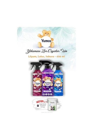 Lotus, Sakura Ve Lilyum Yumoş 450 Ml Yıkaması Zor Eşya Spreyi Rosıe Hediye Tekli