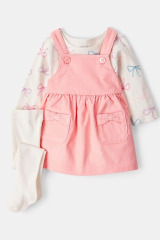 Kız Bebek Salopet Set Ctr-1t567310 Pembe