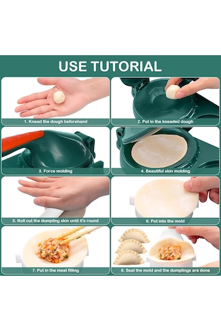 En Yeni 3'ü 1 Arada Mantı Makinesi, Mantı Ravioli Makinesi Presi, Empanada Makinesi Presi, Wonton Kalıbı, Mantı Yapma Aletleri