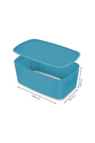 Leitz Cosy Mybox Kapaklı Küçük Saklama Kutusu Mavi Mavi