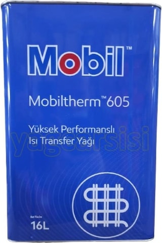 Mobil Therm 605 Isı Transfer Yağı Teneke 16 L