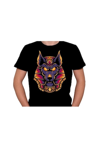 Anubis Mısır Egypt Piramit Firavun Köpek Tişört Unisex T-shirt 001