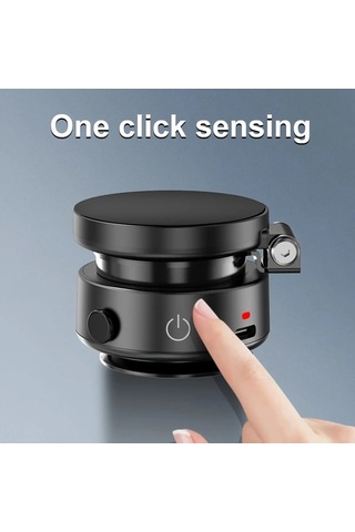 Honeybeeshop Yükseltilmiş Sürüm Yeni Manyetik Araba Telefon Tutucu Siyah 1 Bilgisayar Taşınabilir Elektrikli Emme Kupası Duvar Montaj Açı Ayarlanabilir 360 Döndürme