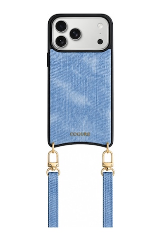 Kombinlenebilir - İphone 18 Pro Max / İphone 17 Pro Max Uyumlu Magsafe Oval Kılıf - Hera Serisi Denim Silikon