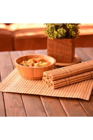 Bambum Servizio Yelo 6'lı Amerikan Servis Bej