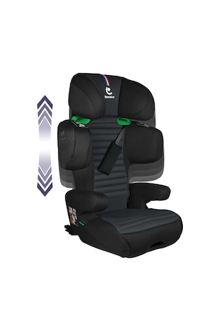 Renolux Renofix 2 Softness Isofix Oto Koltuğu 100 - 150 Cm 15-36 Kg Oto Koltuğu Siyah