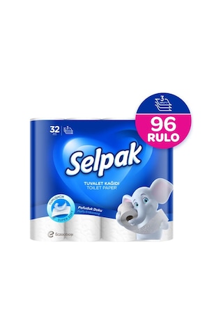 Selpak® Süper Soft Üç Katlı Tuvalet Kağıdı 3 x 32 Rulo