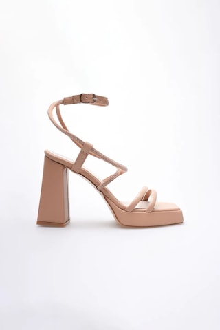Trendella Kadın Nude Topuklu Sandalet Tr12my02d Yeşil