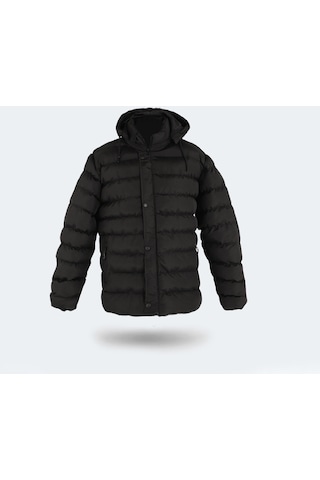 Slazenger SALINE IN Büyük Beden Erkek Mont & Kaban Siyah
