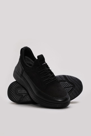 Fast Step Hakiki Deri Erkek Casual Ayakkabı 166ma1003 Siyah