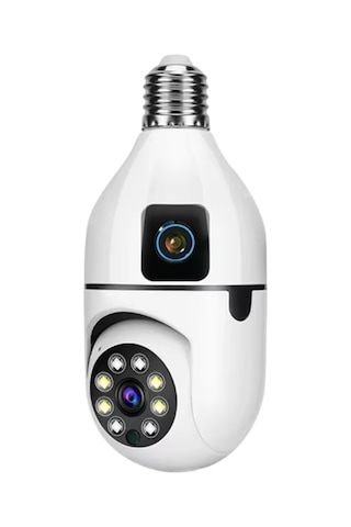 Okam Pro O-kam-4046e Çift Lensli 360 Wifi Akıllı Ampul Kamera 2mp+2mp