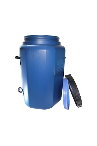 Şen 80 L Köşeli İçi Beyaz Plastik Yağ Varili Zeytinyağı Turşu Bidonu