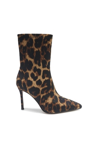 Nine West Justıce 5pr Leopar Kadın Topuklu Bot 000000000102012351 Kahverengi
