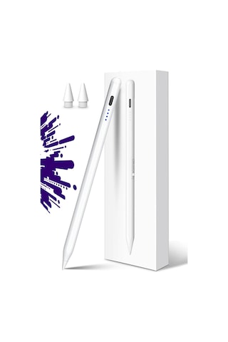 Novstrap Apple Uyumlu iPad Pro 11 2/3/4 Nesil İle Dokunmatik Tablet Kalemi Dz900 Gen3 Stylus Pencil Avuç İçi Reddi 2 Adet Yedek Uç