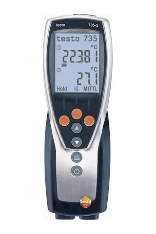 Testo - 735-2 - 0563 7352 - Sıcaklık Ölçümü İçin Sıcaklık Ölçüm Cihazı 3 Kanallı