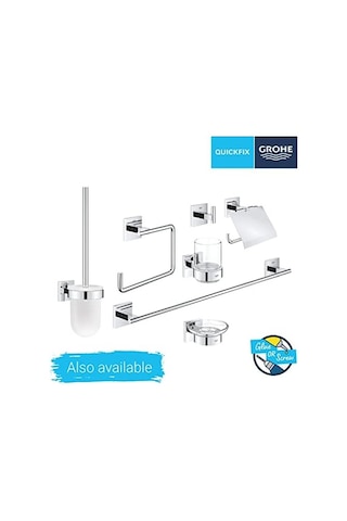Start Cube Quickfix Halka Havluluk, Duş/banyo Aksesuarları, Krom, 40975000 Siyah
