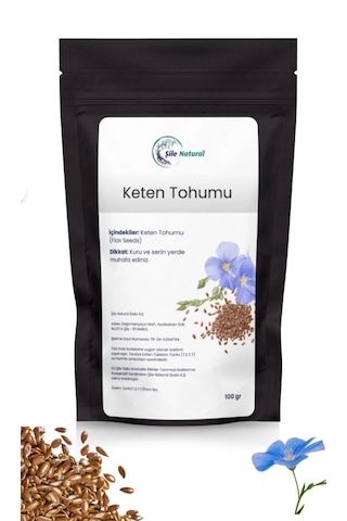 Keten Tohumu Doğal Katkısız - Aromatik Bitkiler Kooperatifi Keten Tohumu 100 Gr