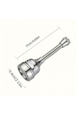 360 Derece Dönüşlü, Üç Farklı Püskürtme Moduna Sahip Su Tasarruflu Musluk, Su Tasarruflu Perlatör, Difüzör Musluk Nozulu Filtre Adaptörü