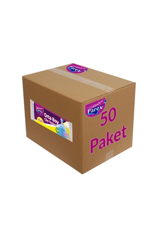 Güçlü Çöp Torbası Orta Boy 15'li 55 X 60 Cm 50 Paket 1 Koli