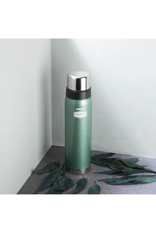 Haers Yeşil Paslanmaz Çelik Outdoor Termos Şişe 900ml