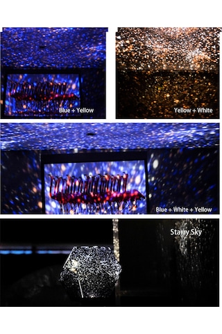 Skycity Usb Sarı Işıkli Mevsimler Yıldızları Gösterici - Hayalperest Ev Dekorasyonu Işık Projeksiyonu Diğer