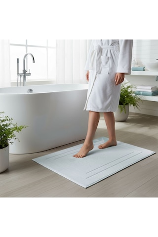 Vionte Banyo Ayak Havlusu Beyaz Otel Serisi 320gr 50x70 Beyaz