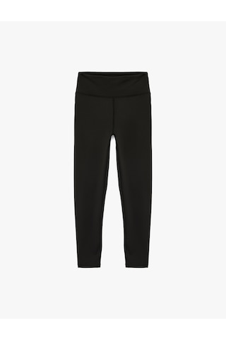 Koton Yüksek Bel Slim Fit Spor Tayt Siyah 6sak40146nk Siyah