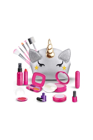 Singree Kızlar İçin 16 Parça Taklit Makyaj Seti - Hediye Çantasıyla Çok Renkli