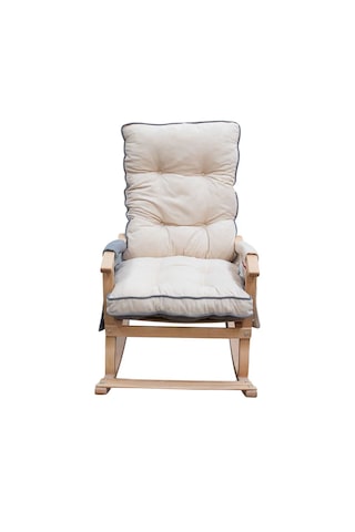 Sultan Lüx Ahşap Sallanan Sandalye - Tekli Dinlenme ve Ergonomik Tv Koltuğu