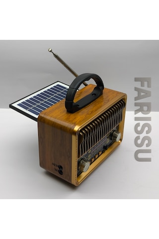 Everton Rt-751 Nostaljik Tasarımlı Bluetooth/solar/usb/tf Kart Destekli Am/fm/sw