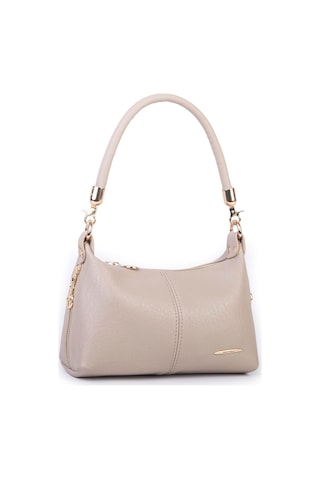 Nas Bag Kadın Mini Omuz Ve Çapraz Çanta Örgülü Askılı En: 23 Cm , Boy: 14 Cm Kum Victoria