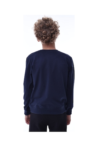 Lacivert Erkek Çocuk Sweatshirt Pamuklu Rahat Kalıp Günlük Model Lacivert